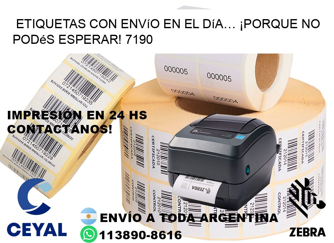 Etiquetas con Envío en el Día… ¡Porque No Podés Esperar! 7190