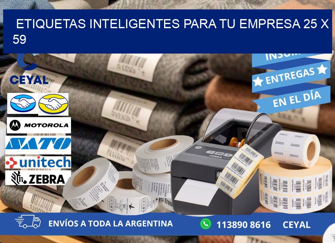 Etiquetas inteligentes para tu empresa 25 x 59