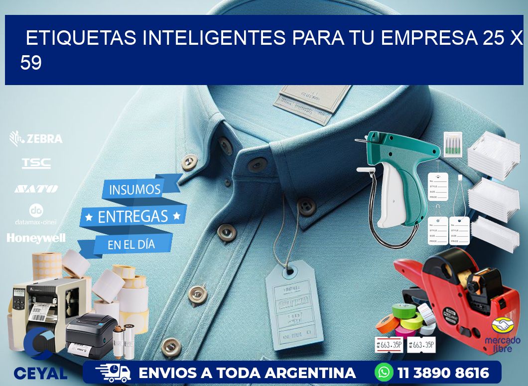 Etiquetas inteligentes para tu empresa 25 x 59
