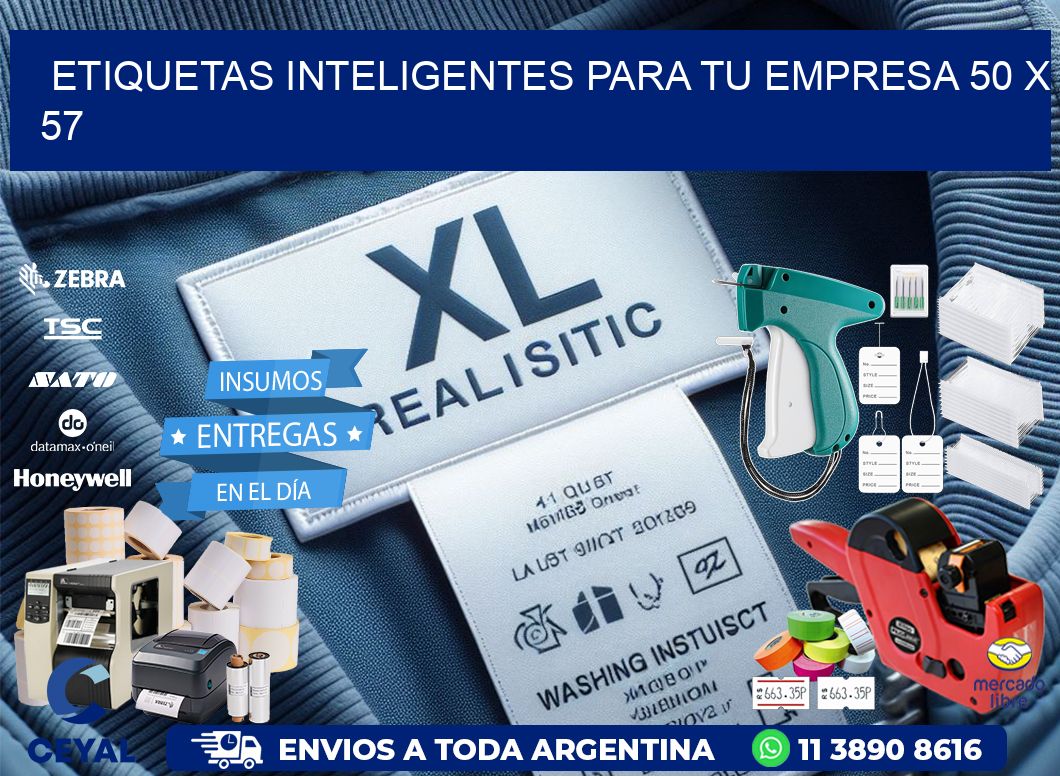 Etiquetas inteligentes para tu empresa 50 x 57