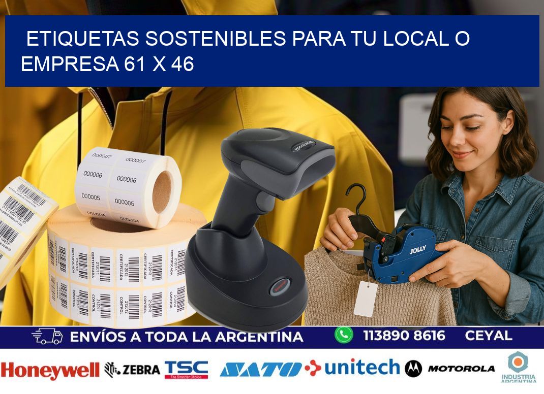 Etiquetas sostenibles para tu local o empresa 61 x 46