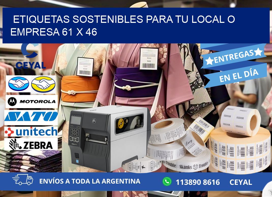 Etiquetas sostenibles para tu local o empresa 61 x 46