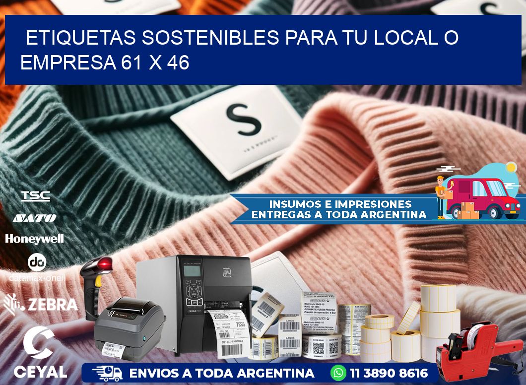 Etiquetas sostenibles para tu local o empresa 61 x 46