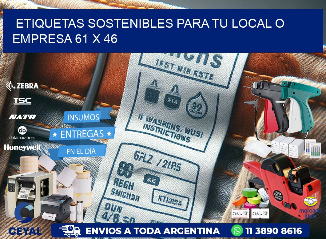 Etiquetas sostenibles para tu local o empresa 61 x 46
