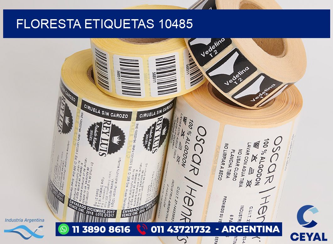 Floresta etiquetas 10485