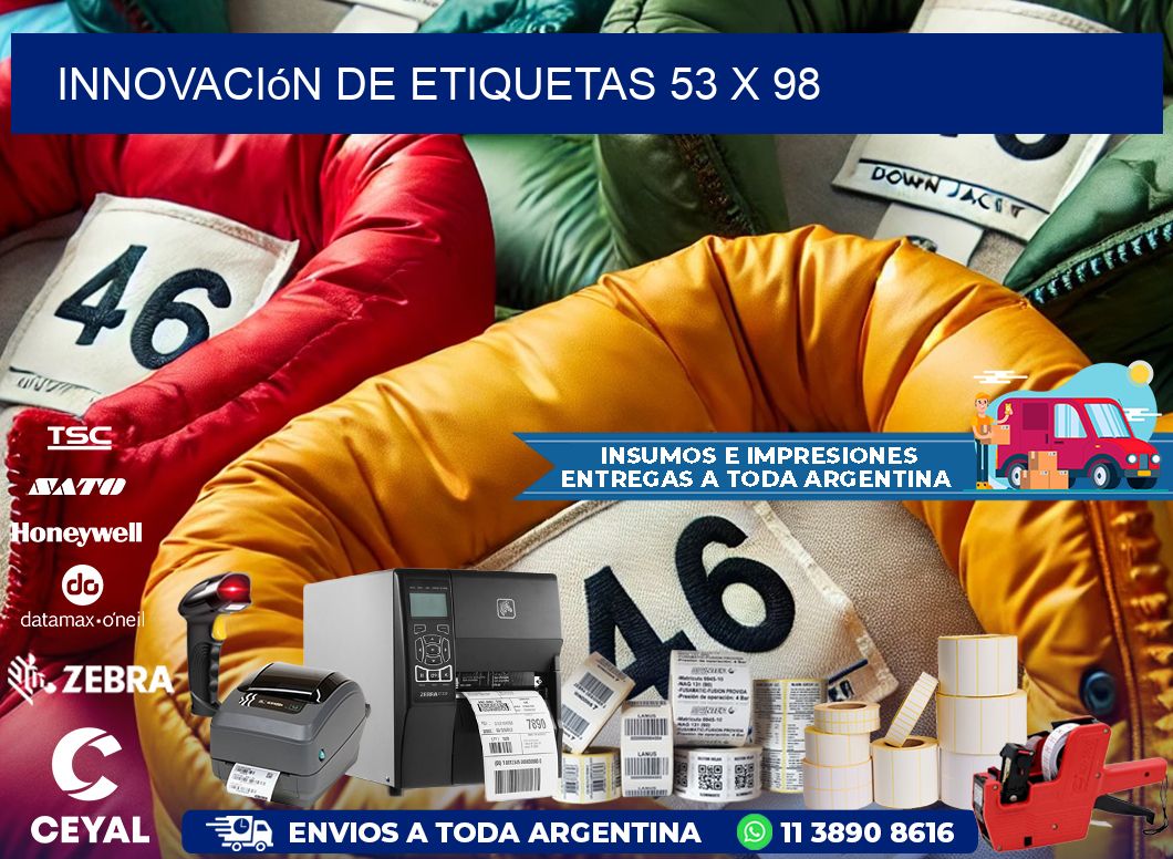 Innovación de etiquetas 53 x 98