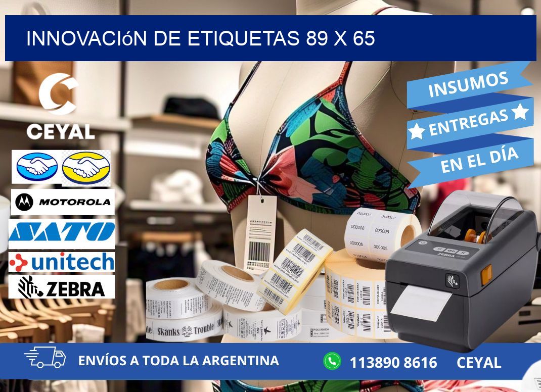 Innovación de etiquetas 89 x 65