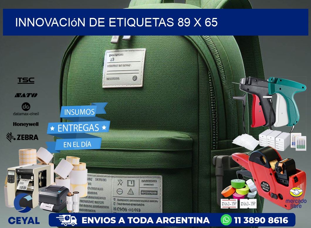 Innovación de etiquetas 89 x 65