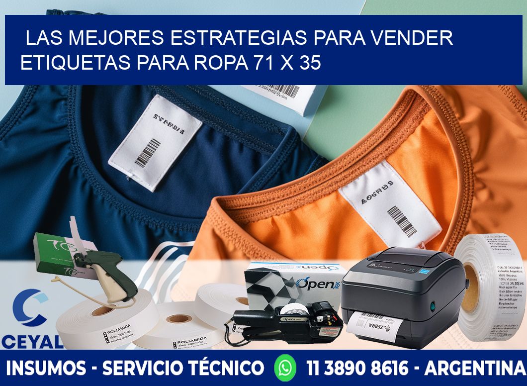 Las Mejores Estrategias para Vender Etiquetas para Ropa 71 x 35