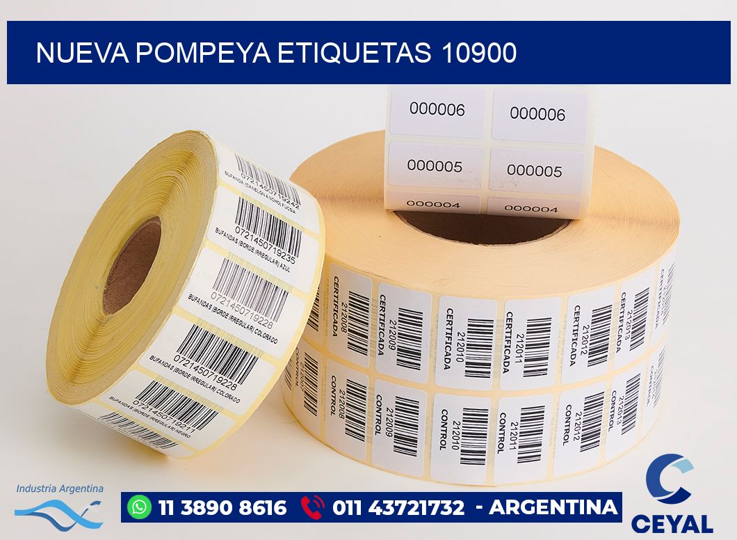 Nueva Pompeya etiquetas 10900