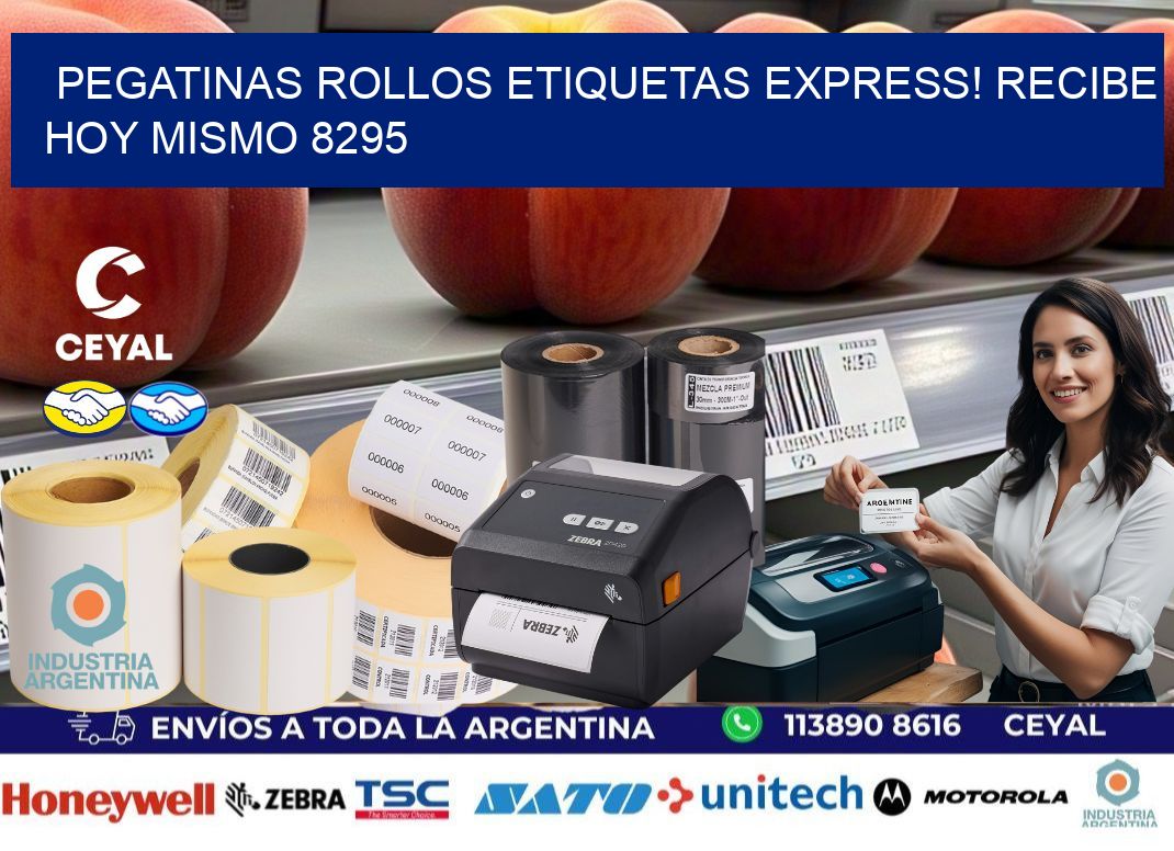 Pegatinas rollos etiquetas Express! Recibe Hoy Mismo 8295
