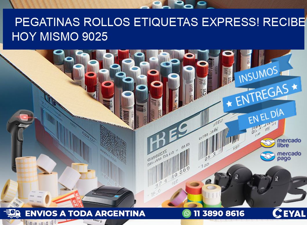 Pegatinas rollos etiquetas Express! Recibe Hoy Mismo 9025