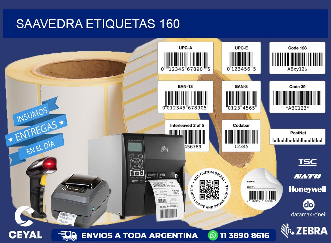 Saavedra etiquetas 160
