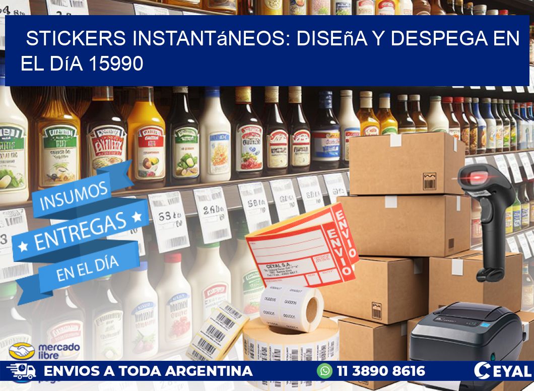 Stickers Instantáneos: Diseña y Despega en el Día 15990