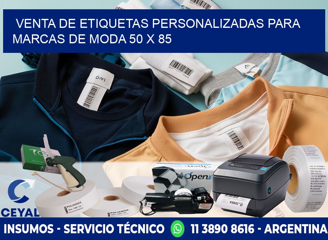 Venta de Etiquetas Personalizadas para Marcas de Moda 50 x 85