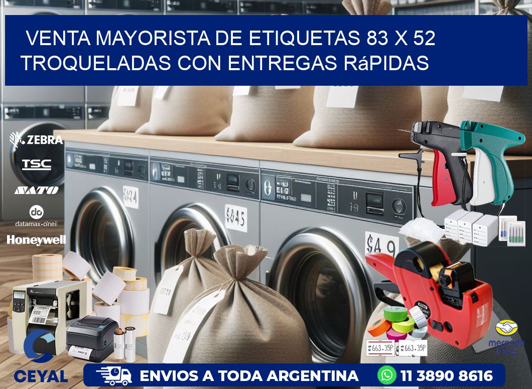 Venta mayorista de etiquetas 83 x 52 troqueladas con entregas rápidas