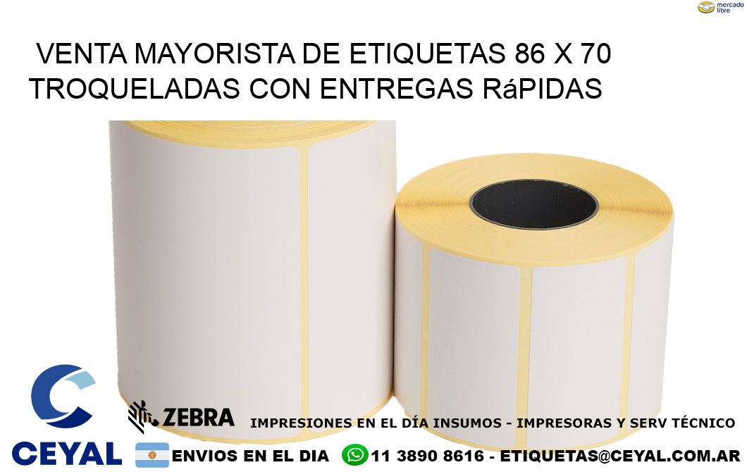 Venta mayorista de etiquetas 86 x 70 troqueladas con entregas rápidas