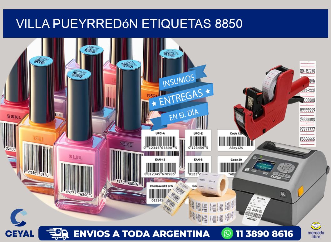 Villa Pueyrredón etiquetas 8850