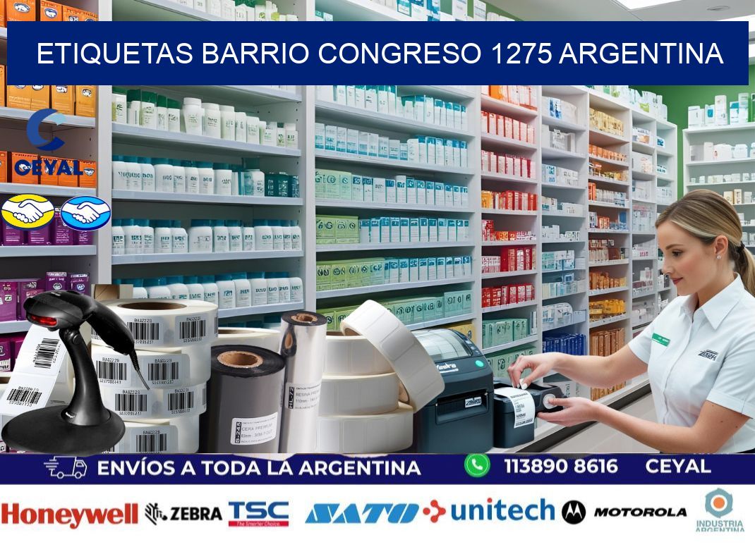 etiquetas barrio congreso 1275 argentina