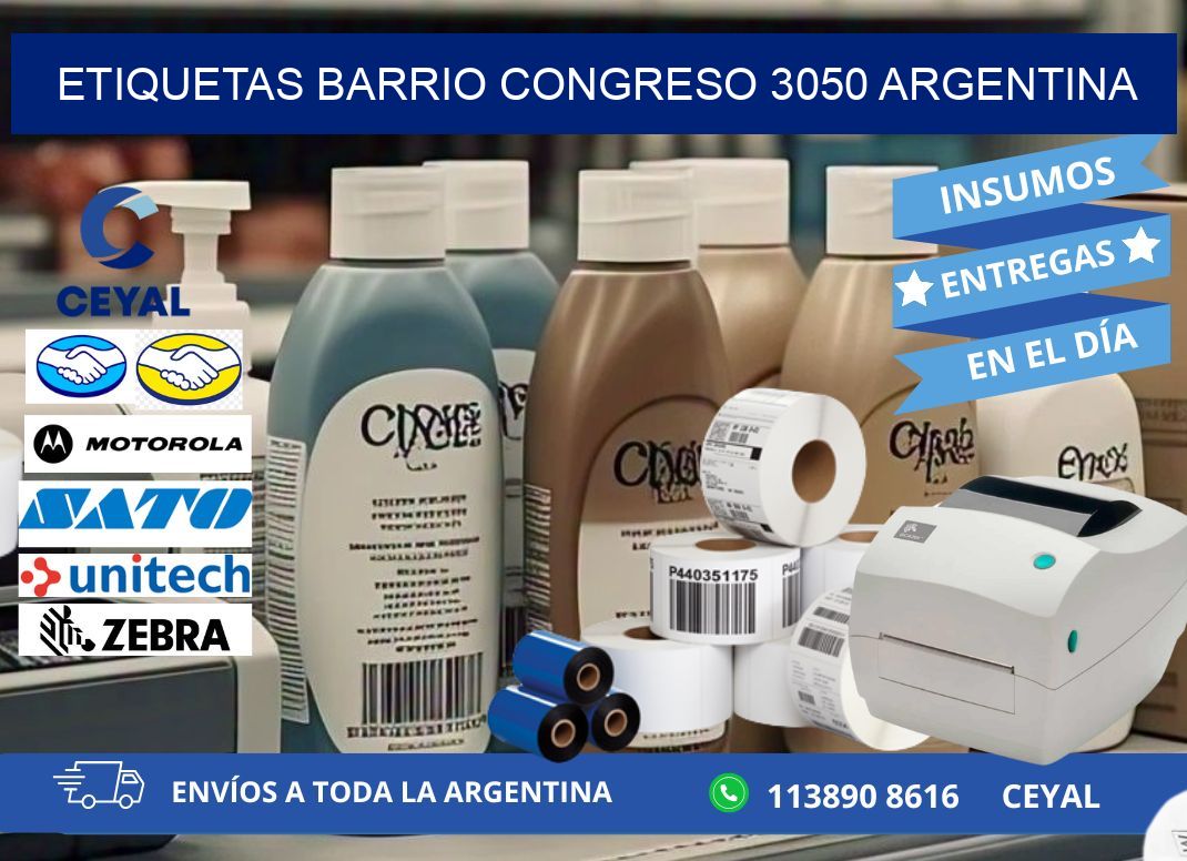 etiquetas barrio congreso 3050 argentina