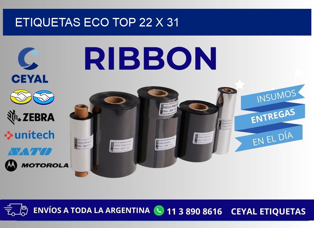 etiquetas eco top 22 x 31
