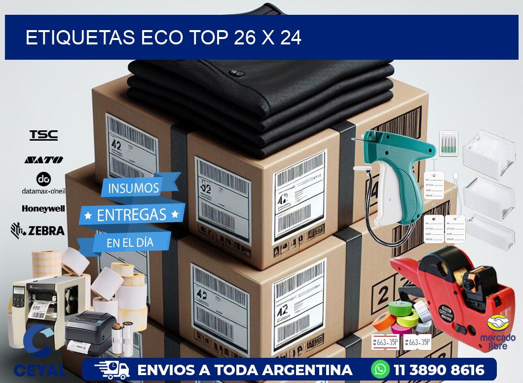 etiquetas eco top 26 x 24
