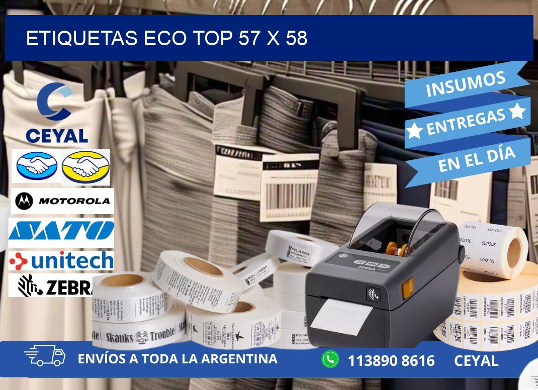 etiquetas eco top 57 x 58