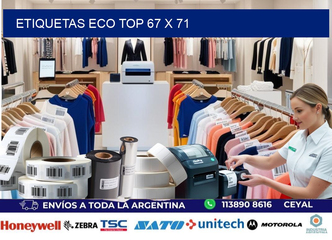 etiquetas eco top 67 x 71