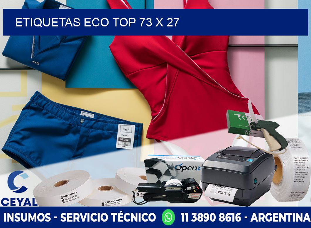 etiquetas eco top 73 x 27