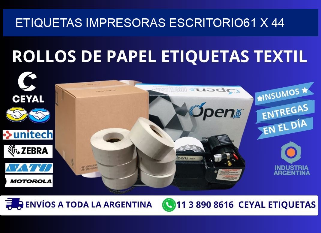 etiquetas impresoras escritorio61 x 44