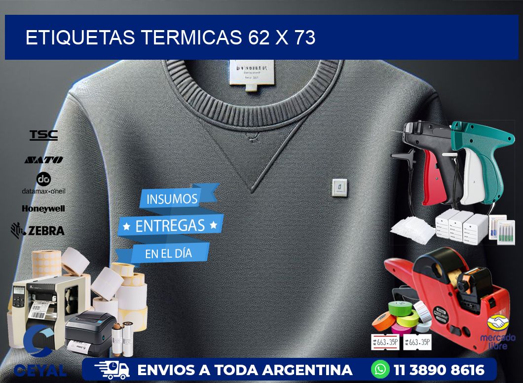 etiquetas termicas 62 x 73