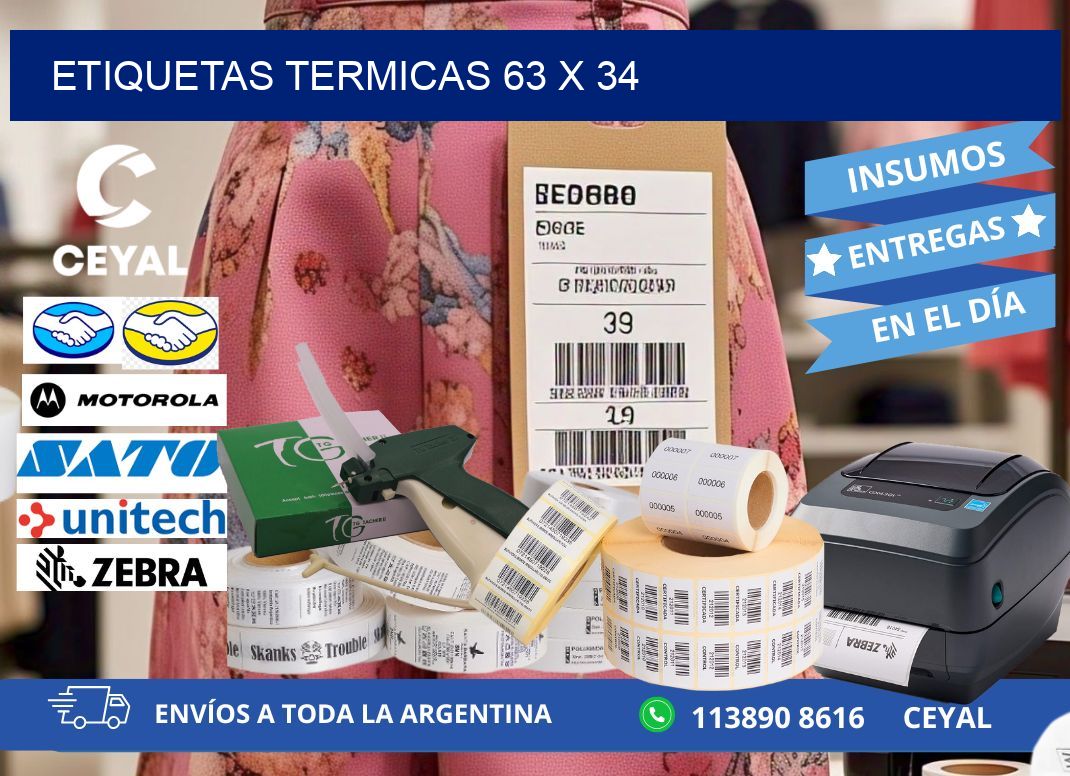 etiquetas termicas 63 x 34