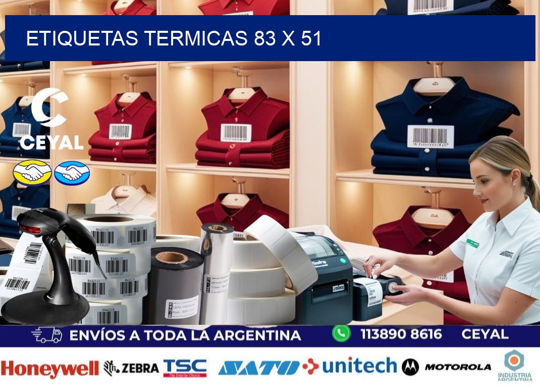etiquetas termicas 83 x 51