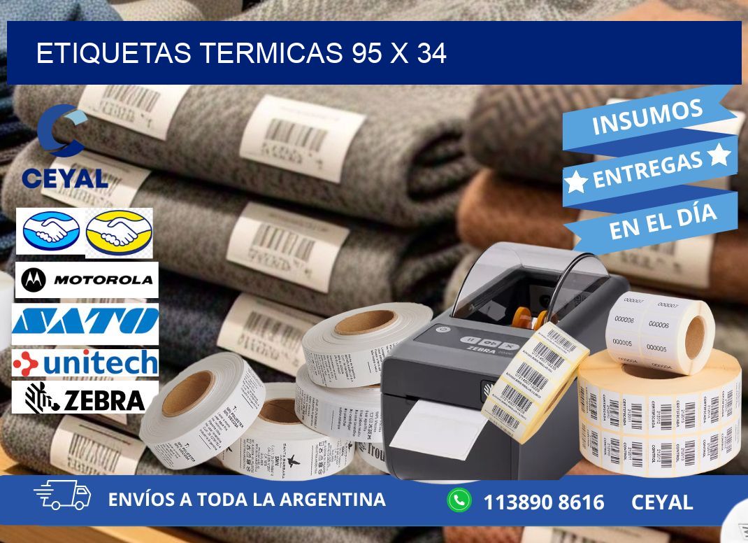 etiquetas termicas 95 x 34