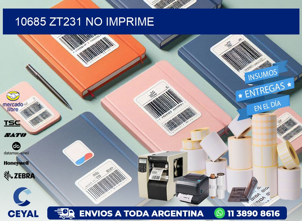 10685 ZT231 no imprime