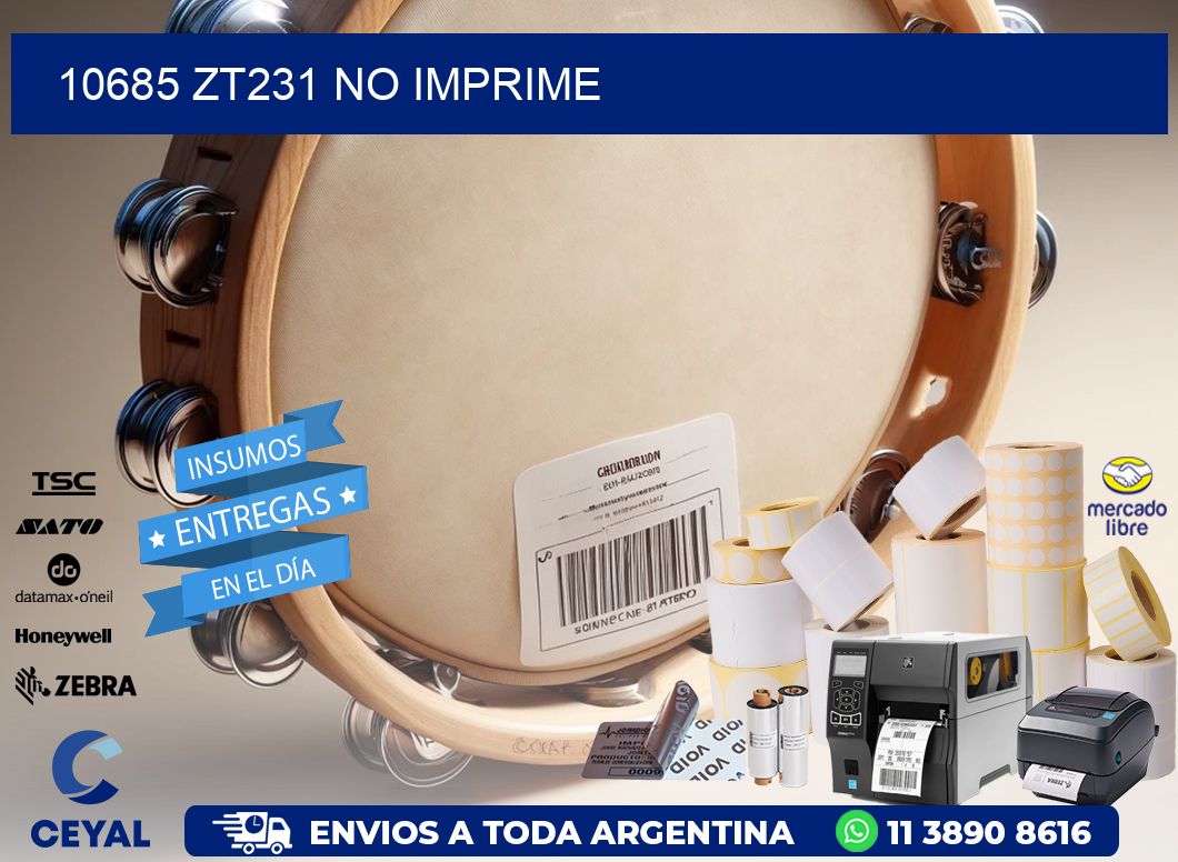 10685 ZT231 no imprime