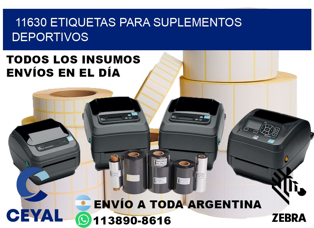 11630 Etiquetas para suplementos deportivos