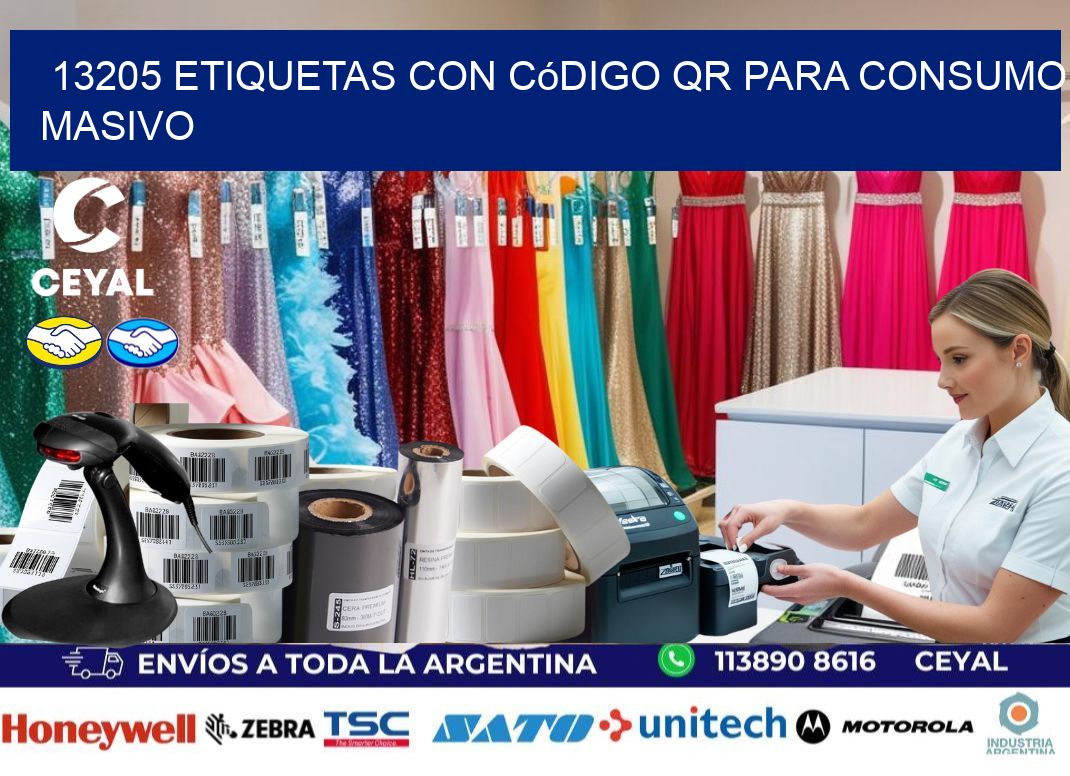 13205 Etiquetas con código QR para consumo masivo
