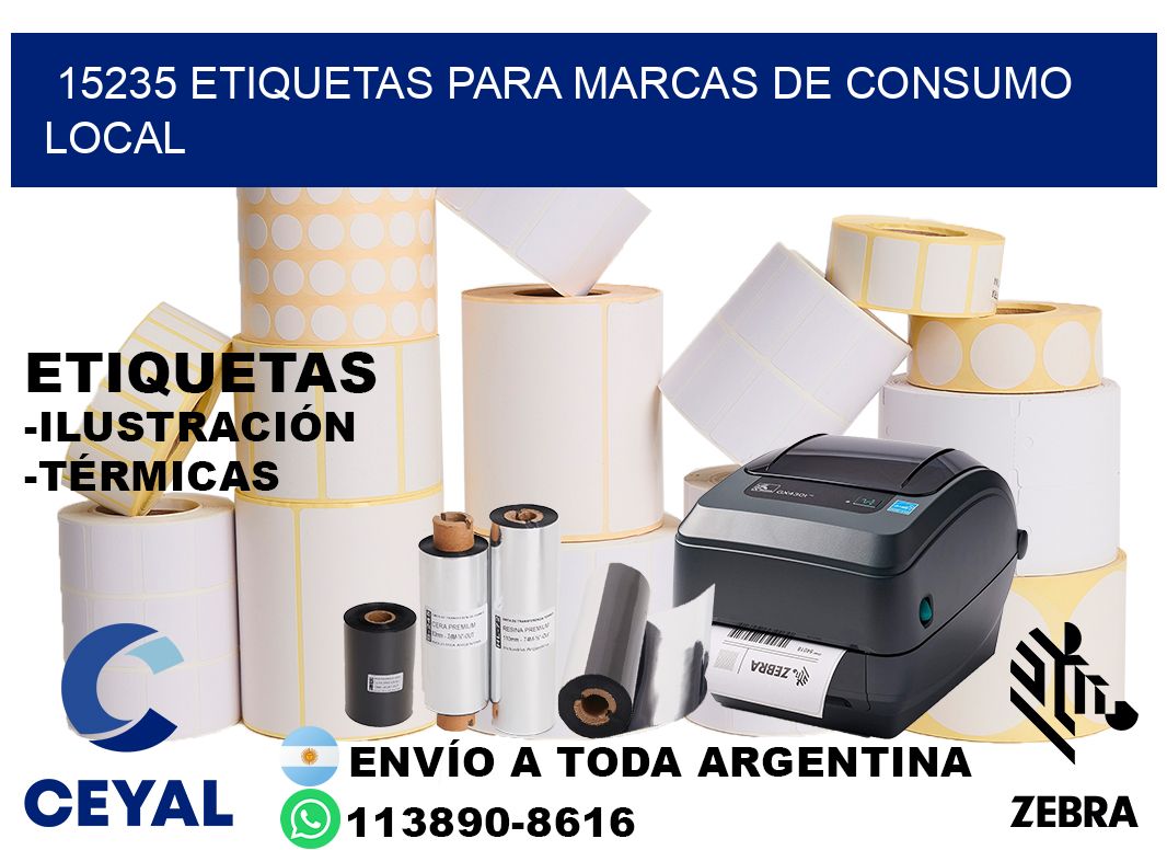 15235 Etiquetas para marcas de consumo local