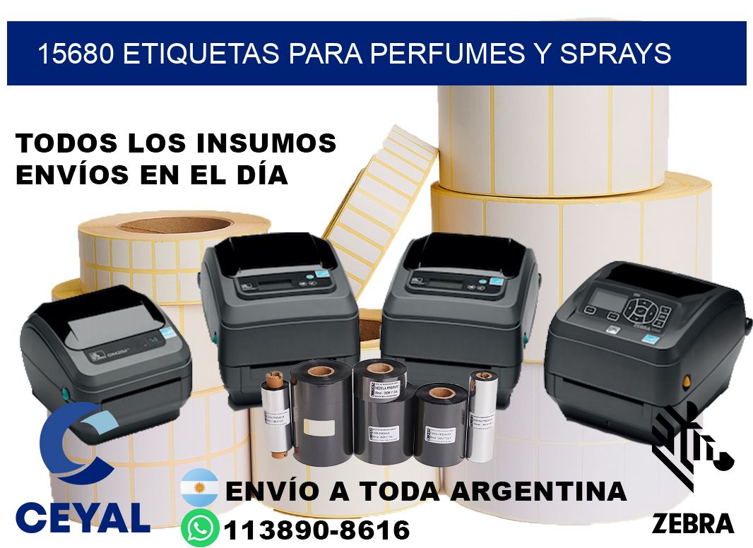 15680 Etiquetas para perfumes y sprays