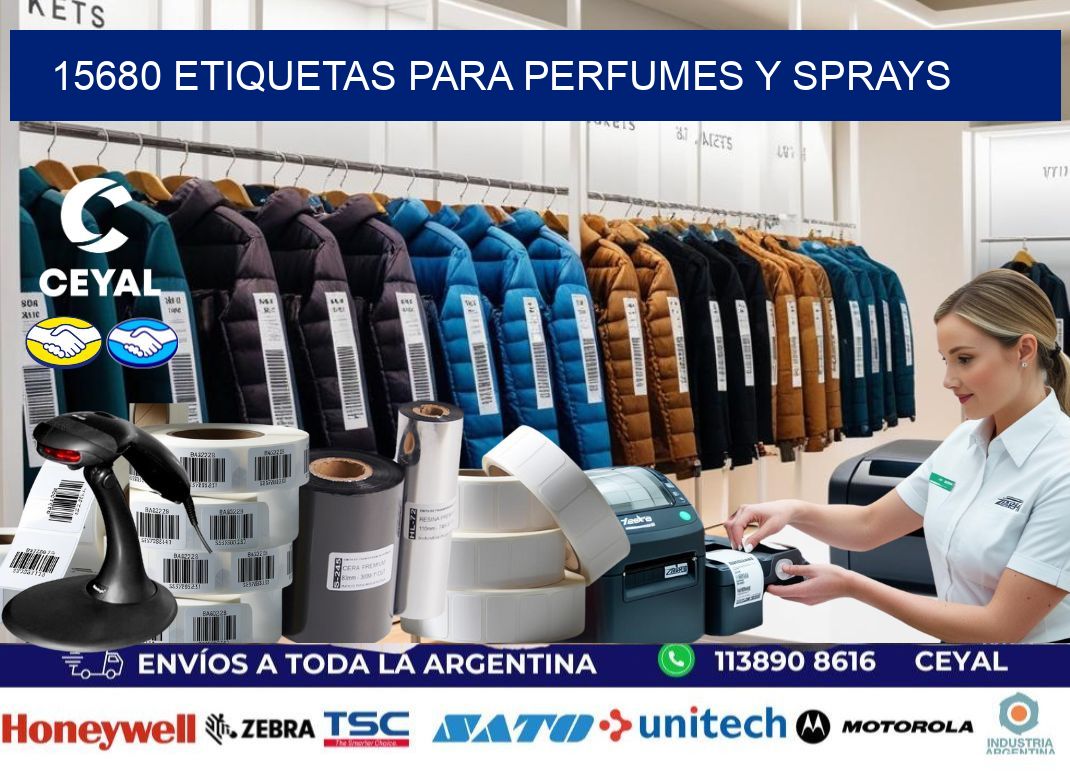 15680 Etiquetas para perfumes y sprays