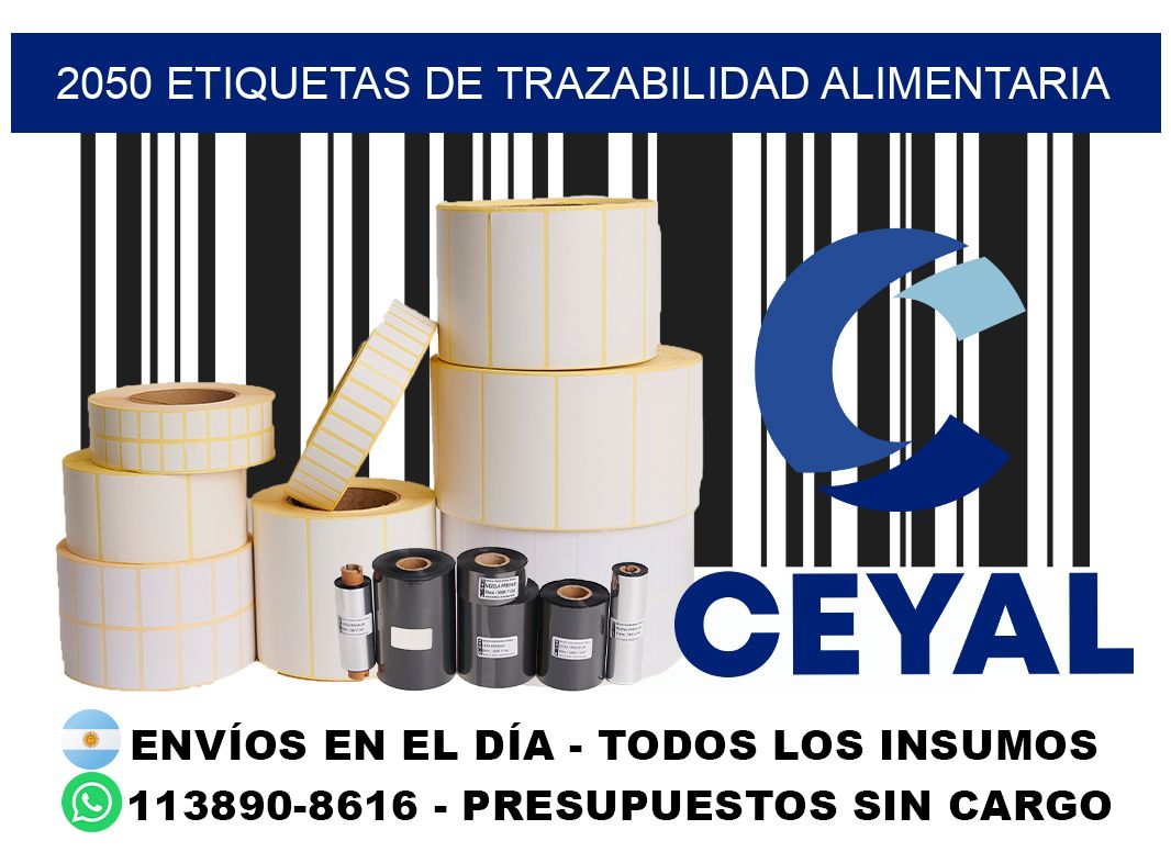 2050 Etiquetas de trazabilidad alimentaria