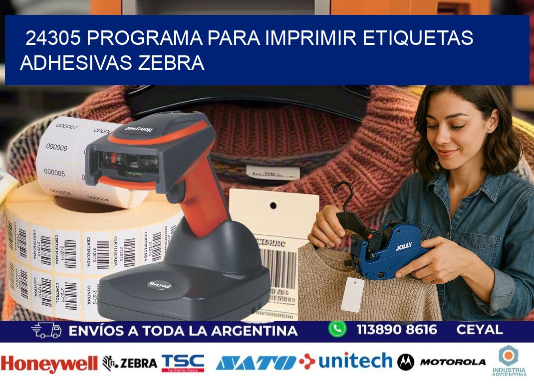24305 Programa para imprimir etiquetas adhesivas zebra
