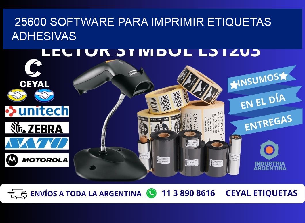 25600 software para imprimir etiquetas adhesivas