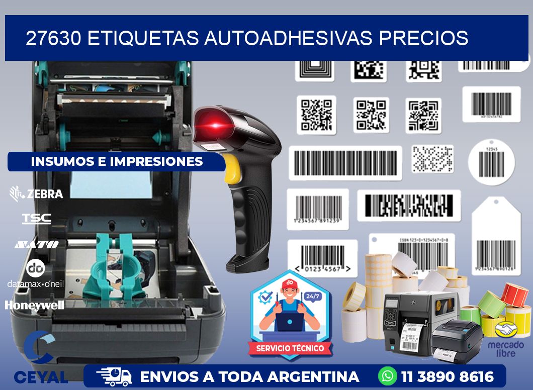 27630 Etiquetas autoadhesivas precios
