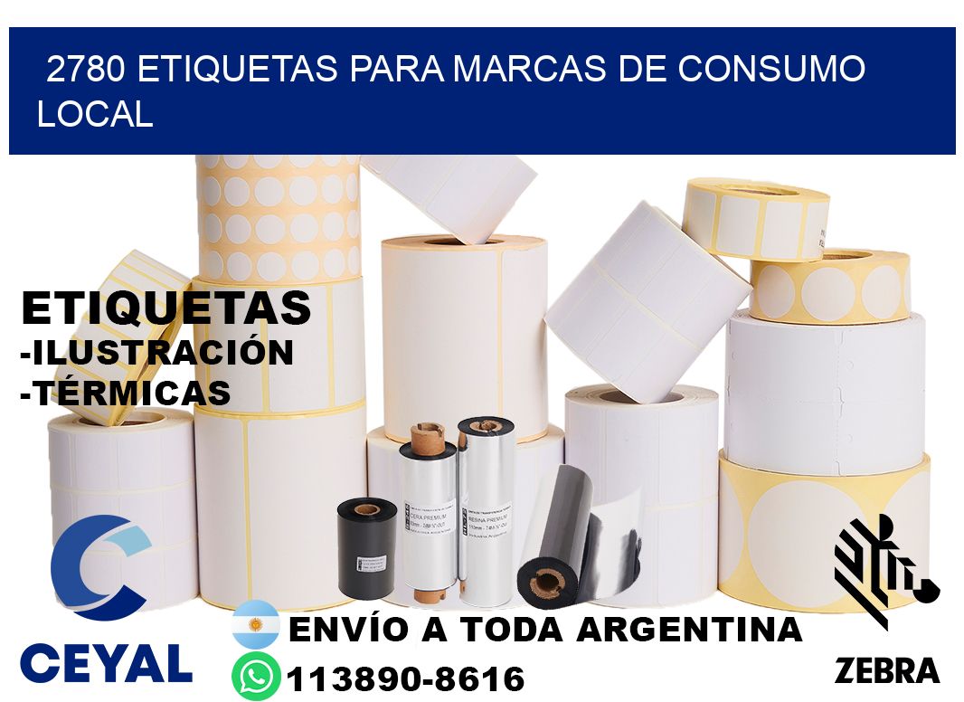 2780 Etiquetas para marcas de consumo local