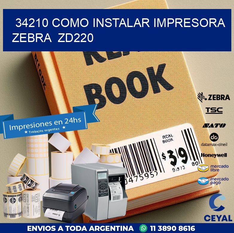 34210 Como instalar impresora Zebra  ZD220
