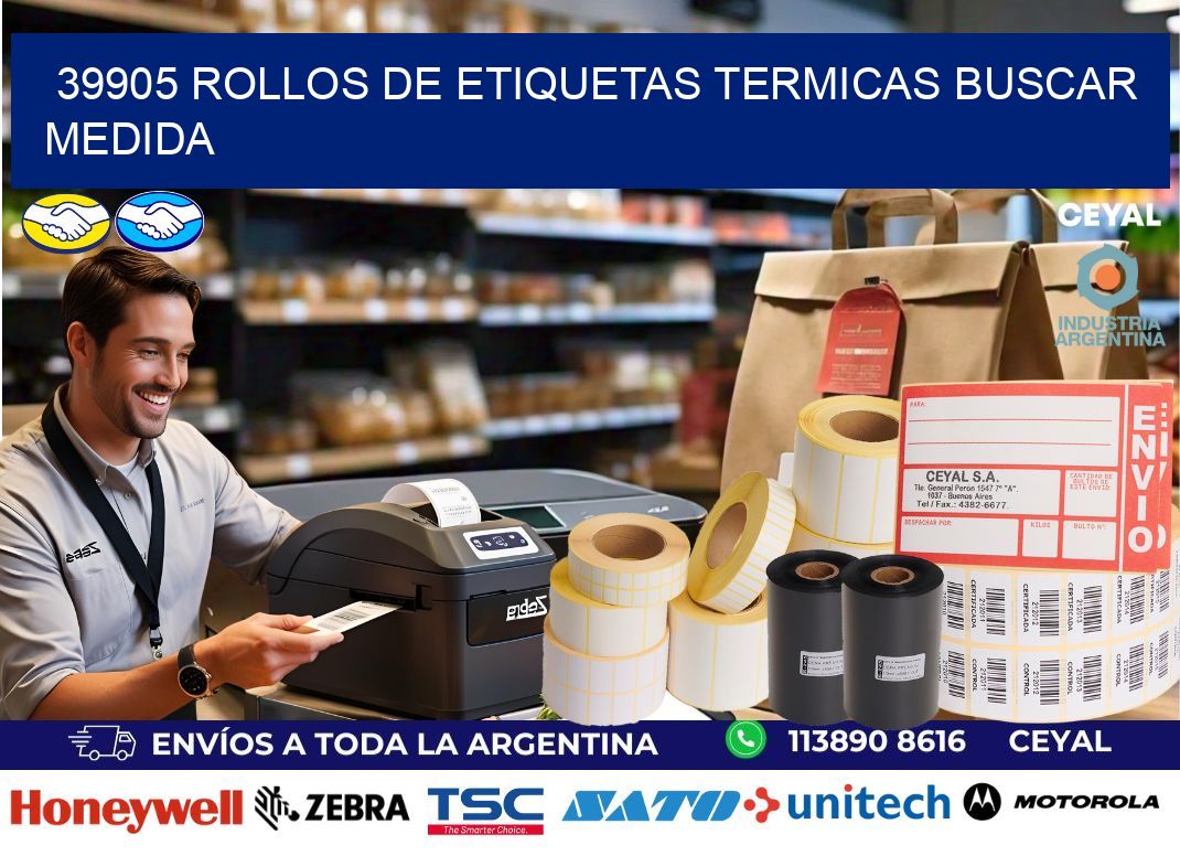 39905 rollos de etiquetas termicas buscar medida