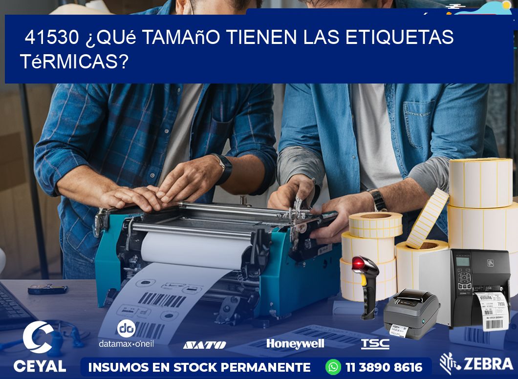 41530 ¿Qué tamaño tienen las etiquetas térmicas?