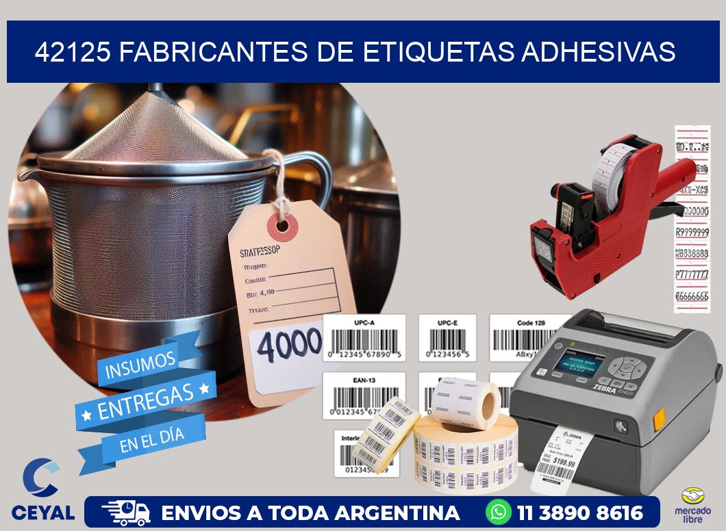 42125 Fabricantes de etiquetas adhesivas